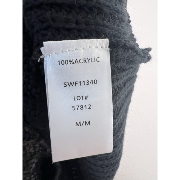 Elan The Raz Crewneck Goth Grunge Chunky Knit ‎  sleeveless Sweater M #7 - Picture 5 of 7